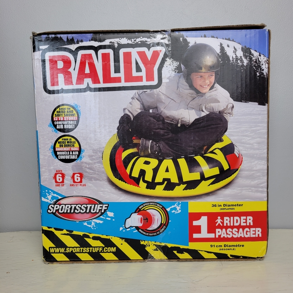 Snow Tube New Rally Inflatable Rider Tobaggan NWT - Picture 5 of 8